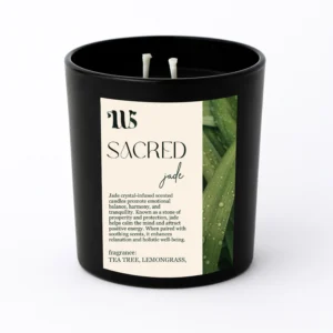 Jade Crystal Candle
