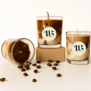 Iced Coffee Vanilla Dessert Candle