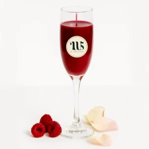 Red Champagne Candle