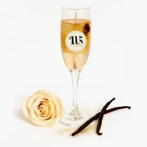 Golden Glow Champagne Candle